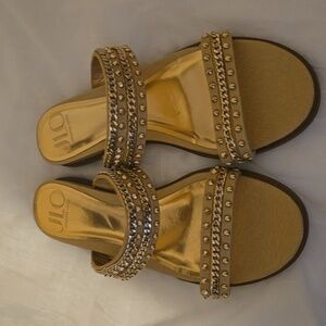 JLO Albi Gold Sandals 8